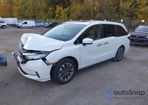 2022 Honda Odyssey Ex-L from USA, damaged, VIN 5FNRL6H71NB052748